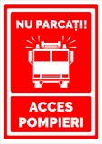 Indicator nu parcati acces pompieri