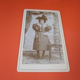 Cumpara ieftin FOTO FATA ANII 1900 VECHI PE CARTON GROS 10 / 7 CM DE COLECTIE RARA!
