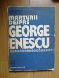 H2b Marturii Despre George Enescu - Pinter Lajos