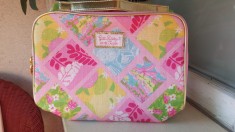 GEANTA COSMETICE- ESTEE LAUDER LILLY PULITZER FLORAL COSMETIC MAKEUP BAG foto