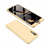Husa Telefon Plastic Huawei P20 360 Full Cover Gold