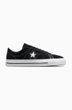Converse tenisi din piele intoarsa One Star Pro Tn+ culoarea negru, 171327C