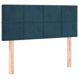 Cumpara ieftin Tablie de pat, albastru inchis, 100x5x78/88 cm, catifea