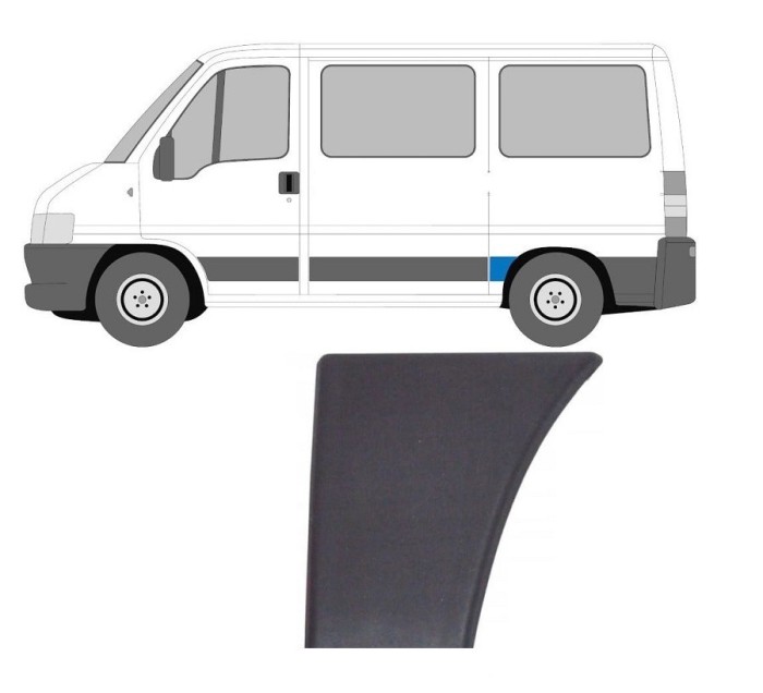Bandou aripa spate CITROEN JUMPER (244), 01.2002-08.2006; FIAT DUCATO (244), 04.2002-09.2006; PEUGEOT BOXER (244), 04.2002-08.2006, partea stanga, in