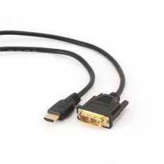 Cablu HDMI DVI Gembird T-T 0.5M Ecranat Negru foto