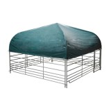 Cort complet cu tarac pentru oi si capre, metal galvanizat, 275x275 cm, Kerbl