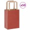 vidaXL Pungi de h&acirc;rtie 50 buc cu m&acirc;nere roșii 15x8x21 cm 4101963