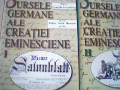 Helmuth Frisch - SURSELE GERMANE ALE CREATIEI EMINESCIENE { 2 volume } / 1999 foto