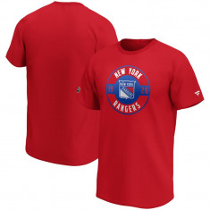 New York Rangers tricou de bărbați Iconic Circle Start Graphic - XS
