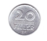 Moneda Ungaria 20 filler 1983, stare buna, curata
