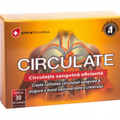 Supliment alimentar pentru stimularea circulatiei Circulate, 30 capsule, Sprint Pharma