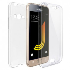 Husa Samsung J1 2016 Flippy Full Tpu 360 V2 Transparent foto