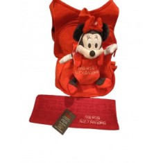 Ghiozdan plus Minnie personalizat si prosop gradinita personalizat