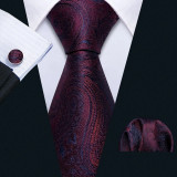 Set cravata + batista + butoni - matase - model 730