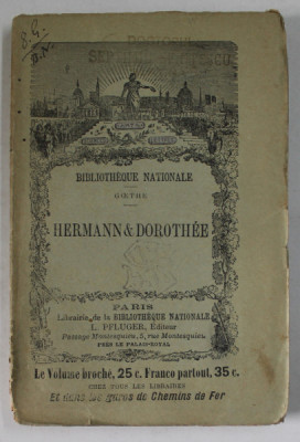 HERMANN und DOROTHEE par GOETHE , 1903 foto