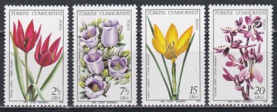 Turcia 1980 - Flori, MNH foto