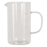 Cumpara ieftin Carafa gradata din sticla transparenta 13 cm x 8 cm x 14 h