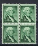 SUA 1954 - George Washington, uzual 1c, bloc de 4 neuzat