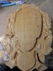 Panoplie Căprior 20x30cm Lemn Cireș - Suport Trofeu V&acirc;nătoare