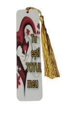 Semn de carte din lemn Pure love foto