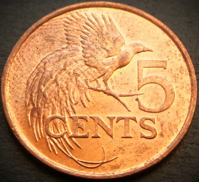 Moneda exotica 5 CENTI - TRINIDAD TOBAGO, anul 1996 * cod 3934 = A.UNC foto