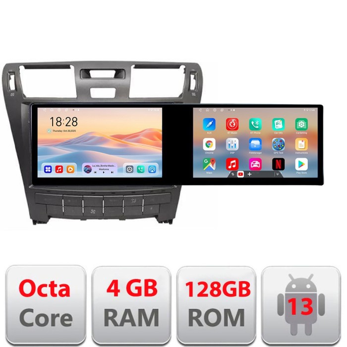 Navigatie Lexus LS intre anii 2006-2010 Lenovo 8 core 4+64 10.5 inch Incell 1K android Wifi 5Ghz gps internet CarStore Technology