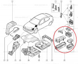 Pachet capace relee usa Renault Scenic, Megane, produs Original 7701470881 Kft Auto, Automobile Dacia Mioveni