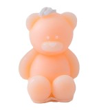 Lumanare Parfumata, Model Ursulet, Portocalie, Aroma de Piersica, 5.5x3.6x4 cm