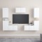 vidaXL Set dulapuri TV, 6 piese, alb, lemn prelucrat 3078671