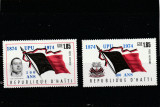 Haiti 1974-Centenar U.P.U.,serie 2 valori,dantelate,MNH,Mi.1276-1277, Organizatii internationale, Nestampilat