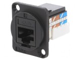 Conector RJ45 soclu FT Cat 6a 8p8c IDC 19x24mm