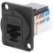 Conector RJ45 soclu FT Cat 6a 8p8c IDC 19x24mm