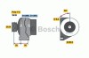 Generator / Alternator LANCIA YPSILON (843) (2003 - 2011) BOSCH 0 986 049 081