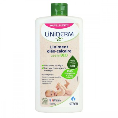 Lotiune pentru Bebelusi, Gilbert, Liniderm Bio, Liniment Oleo-Calcaros, pentru Reducerea Iritatiei S foto