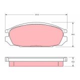 TRW set placute frana, frana disc