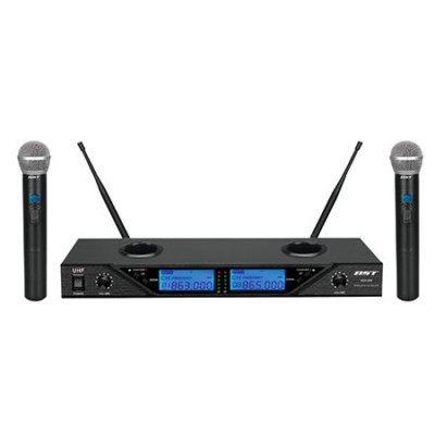 SET 2 MICROFOANE WIRELESS 8 CANALE REGLABILE BST foto