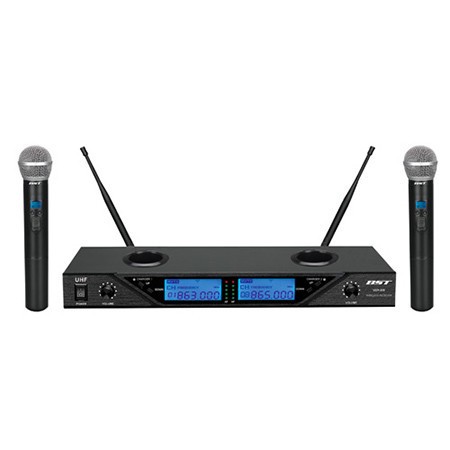 SET 2 MICROFOANE WIRELESS 8 CANALE REGLABILE BST