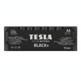 Set 10 baterii alcaline AA LR6 TESLA BLACK F10 1.5V