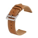 Curea piele, compatibila cu Fossil Gen 5 Smartwatch, Telescoape QR, 22mm, Cocoa Brown, Very Dream