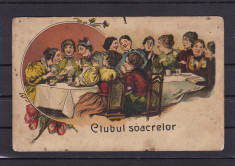 CLUBUL SOACRELOR EDITURA AD.MAIER&amp;amp;D.STERN BUCURESTI CIRCULATA 1912 UPU foto