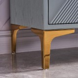 Piciorus metalic , Auriu &ndash; design modern si durabil, inaltime 130mm - Picior mobila ideal pentru mobilier elegant