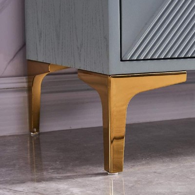 Piciorus metalic , Auriu &amp;ndash; design modern si durabil, inaltime 150mm - Picior mobila ideal pentru mobilier elegant foto