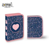 Penar echipat, 1 fermoar, 2 extensii, 32 piese, PINK HEART - S-COOL, S-COOL / OFFISHOP
