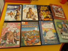 LOT 8 DVD DESENE ANIMATE PRETUL ESTE PENTRU TOT LOTUL foto