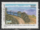 India 1982 - Cale ferata, tren, neuzat