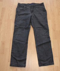 Blugi TRUSSARDI grey jeans, straight fit originali, aproape noi. foto