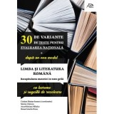 Cristina Marian Ionescu-Lb si literatura romana 30 variante teste evaluarea nat