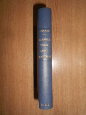 Verbum Salutis - Evangile selon Saint Matthieu tomul 1 (1929) foto