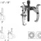 TOTAL - EXTRACTOR RULMENTI CU 3 BRATE - 3&quot; (INDUSTRIAL) PowerTool TopQuality