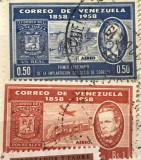 Timbre America Interbelica TMB1RAR Venezuela serie 2